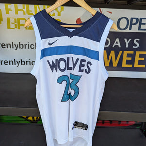 Nike Minnesota Timberwolves #23 Jimmy Butler STITCHED NBA Jersey Size 44 FRENLY BRICKS - Open 7 Days