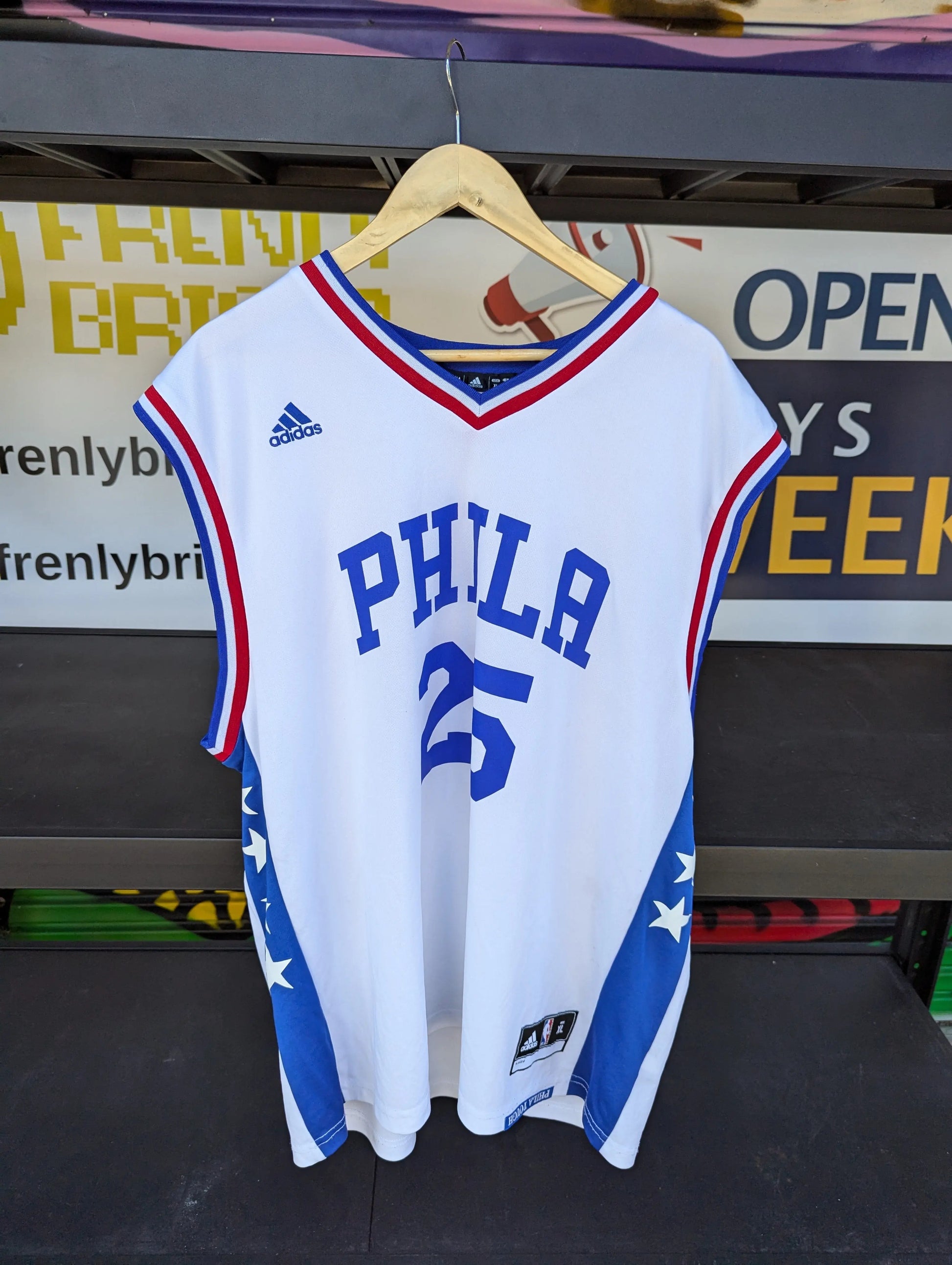 Adidas NBA 76ers Jersey Ben Simmons sz XL FRENLY BRICKS - Open 7 Days