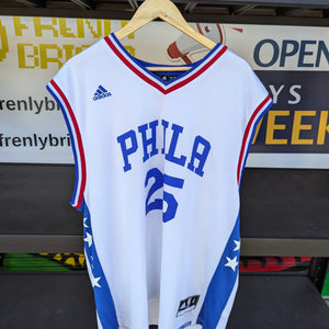 Adidas NBA 76ers Jersey Ben Simmons sz XL FRENLY BRICKS - Open 7 Days