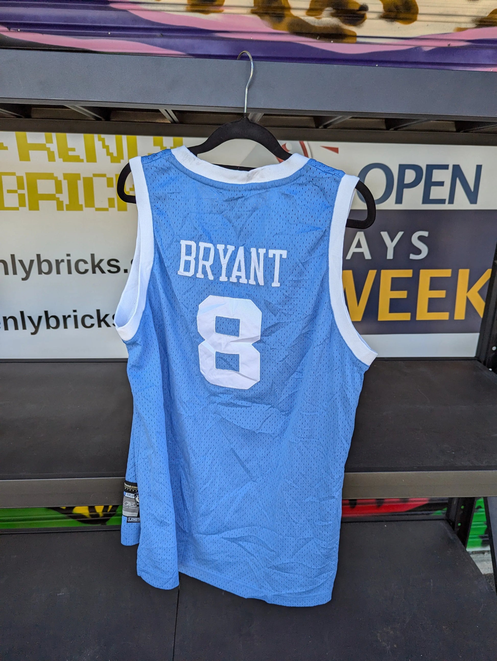 Kobe Bryant Hardwood Classics 1959-60 Reebok XL Jersey FRENLY BRICKS - Open 7 Days