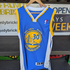 Curry Golden State Warriors NBA Jersey Mens Size L Blue replica FRENLY BRICKS - Open 7 Days