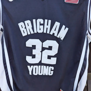 Jimmer Fredette Nike BYU Jersey Navy Blue/White Size XTRA Large Basketball College FRENLY BRICKS - Open 7 Days