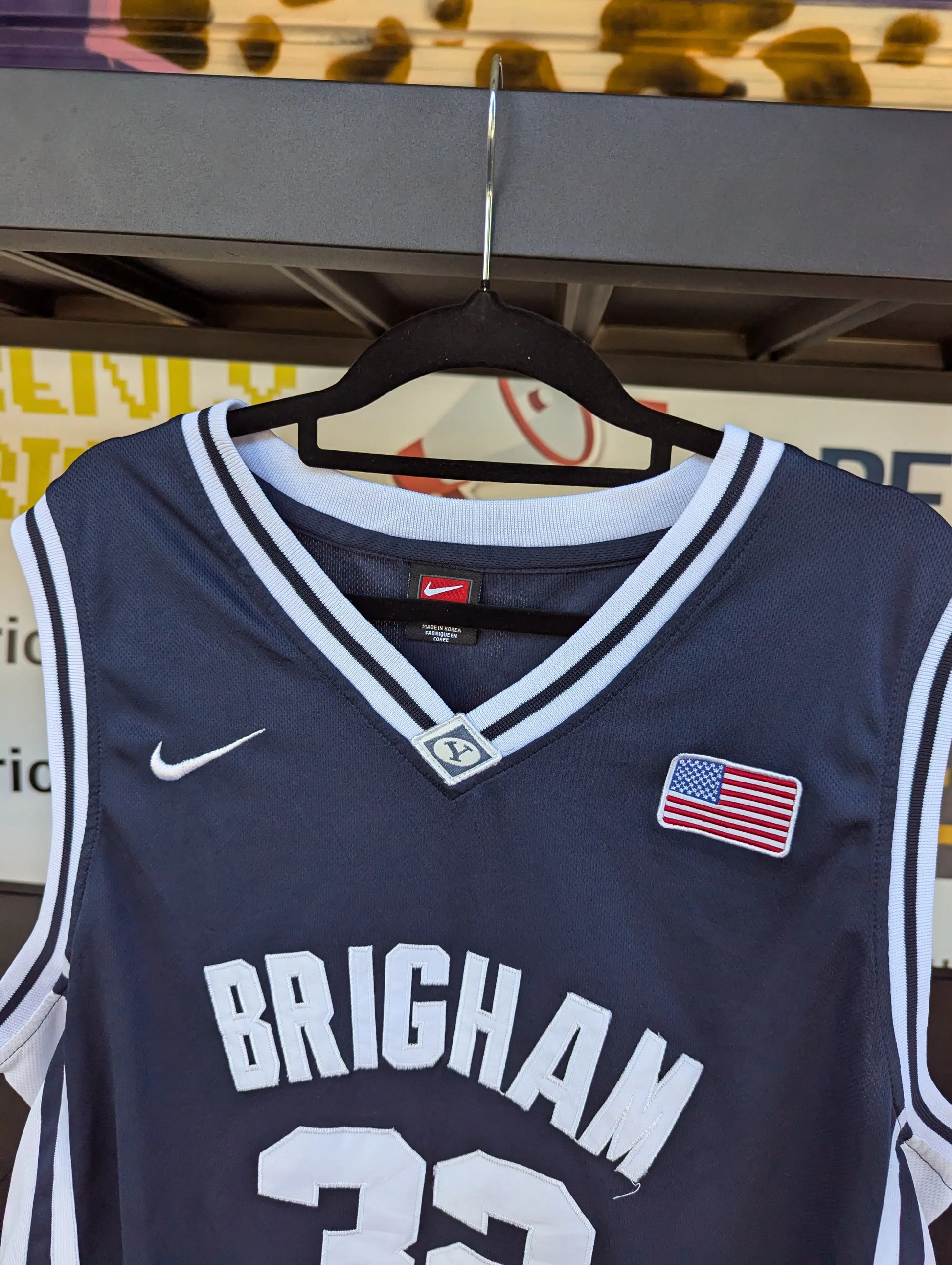 Jimmer Fredette Nike BYU Jersey Navy Blue/White Size XTRA Large Basketball College FRENLY BRICKS - Open 7 Days