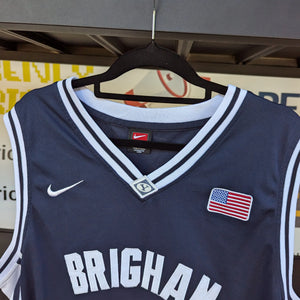 Jimmer Fredette Nike BYU Jersey Navy Blue/White Size XTRA Large Basketball College FRENLY BRICKS - Open 7 Days