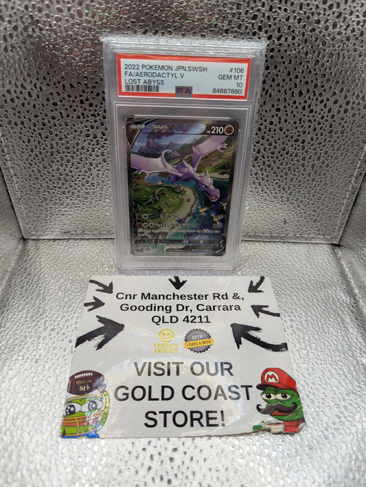 2022 Pokemon JAPANESE Aerodactyl #106 PSA 10 FRENLY BRICKS - Open 7 Days