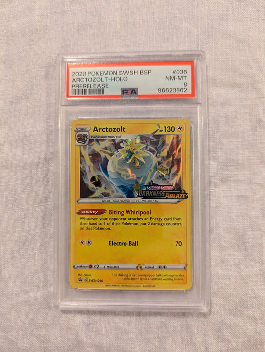 2020 Pokemon Arctozolt HOLO #36 Prerelease PSA 8 FRENLY BRICKS - Open 7 Days