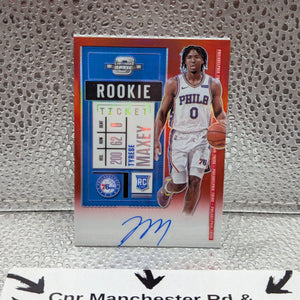 2020-21 Panini Optic Contenders TYRESE MAXEY /149 Auto Signed on card FRENLY BRICKS - Open 7 Days