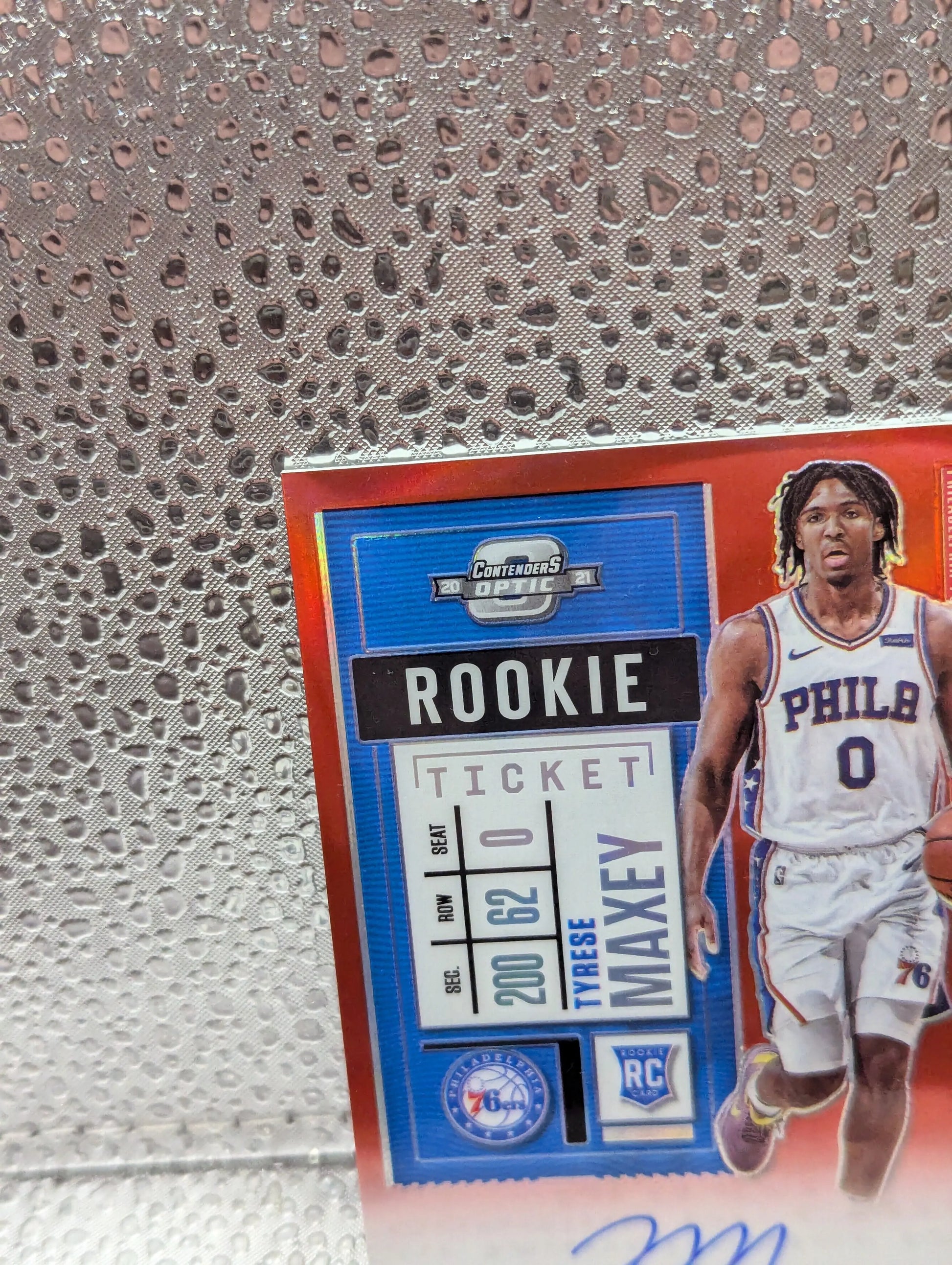 2020-21 Panini Optic Contenders TYRESE MAXEY /149 Auto Signed on card FRENLY BRICKS - Open 7 Days