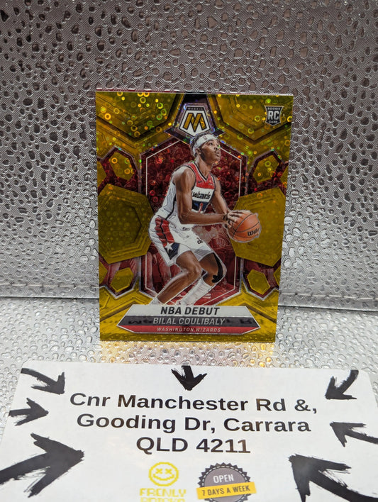 2023-24 Panini Mosaic Bilal Coulibaly /10 Gold Disco Rookie FRENLY BRICKS - Open 7 Days