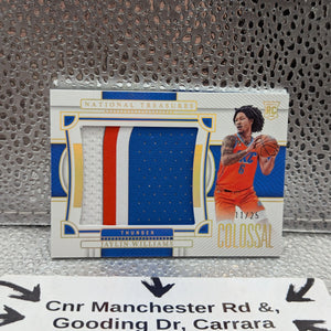 2022-23 Panini NATIONAL TREASURES Jaylin Williams /25 Patch COLOSSAL FRENLY BRICKS - Open 7 Days