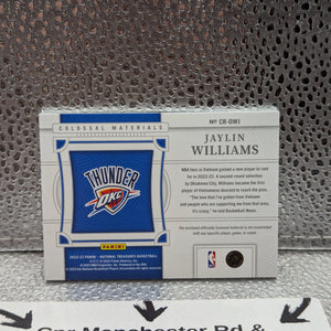 2022-23 Panini NATIONAL TREASURES Jaylin Williams /25 Patch COLOSSAL FRENLY BRICKS - Open 7 Days