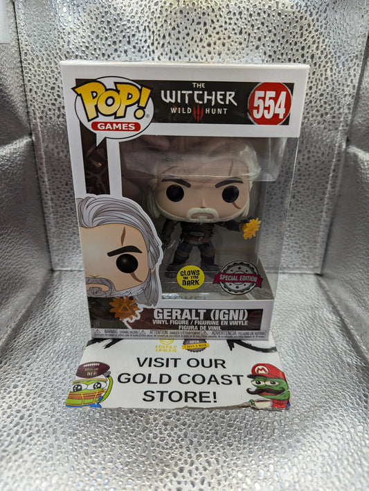 Funko Pop! Games: The Witcher 3: Wild Hunt - Geralt (IGNI) 554 FRENLY BRICKS - Open 7 Days