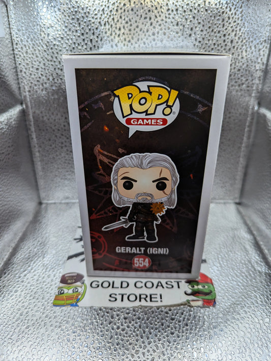 Funko Pop! Games: The Witcher 3: Wild Hunt - Geralt (IGNI) 554 FRENLY BRICKS - Open 7 Days