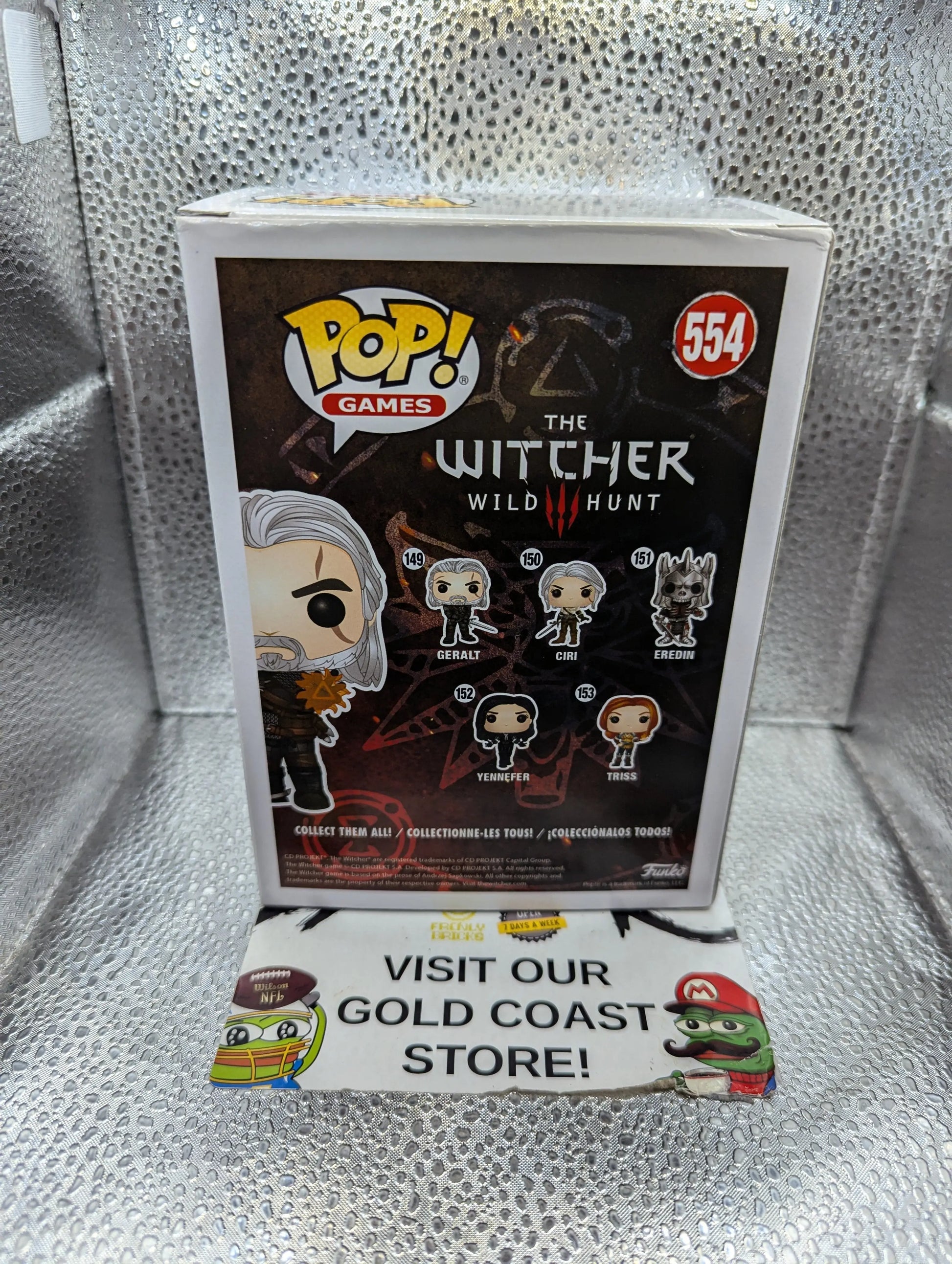 Funko Pop! Games: The Witcher 3: Wild Hunt - Geralt (IGNI) 554 FRENLY BRICKS - Open 7 Days