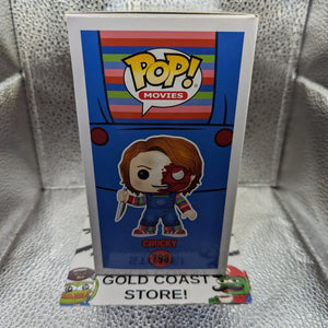 FUNKO POP MOVIES CHILD'S PLAY 3 #798 CHUCKY (BATTLE DAMAGED) VAULTED VINYL FRENLY BRICKS - Open 7 Days