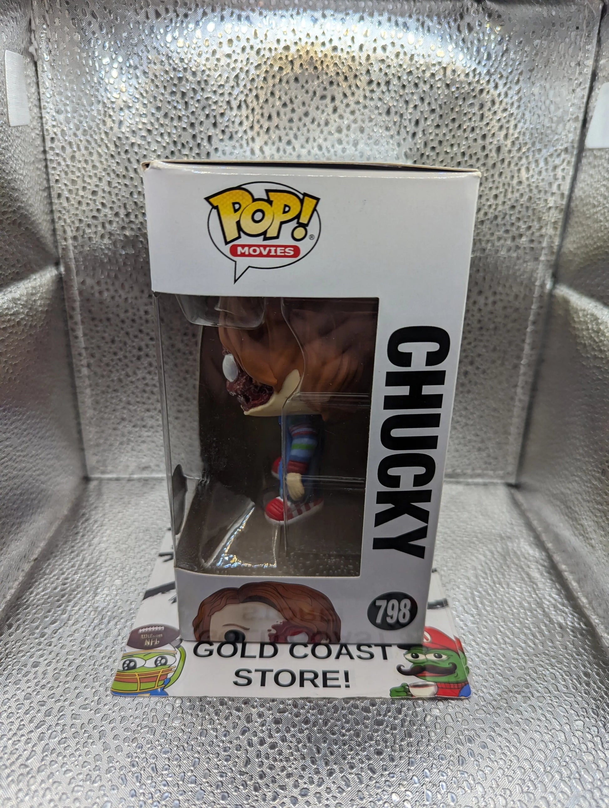 FUNKO POP MOVIES CHILD'S PLAY 3 #798 CHUCKY (BATTLE DAMAGED) VAULTED VINYL FRENLY BRICKS - Open 7 Days