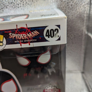 Funko Pop Spider-man 402 Appx 9cm Tall Vinyl Figure Miles Morales Disappearing box marks FRENLY BRICKS - Open 7 Days