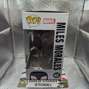 Funko Pop Spider-man 402 Appx 9cm Tall Vinyl Figure Miles Morales Disappearing box marks FRENLY BRICKS - Open 7 Days