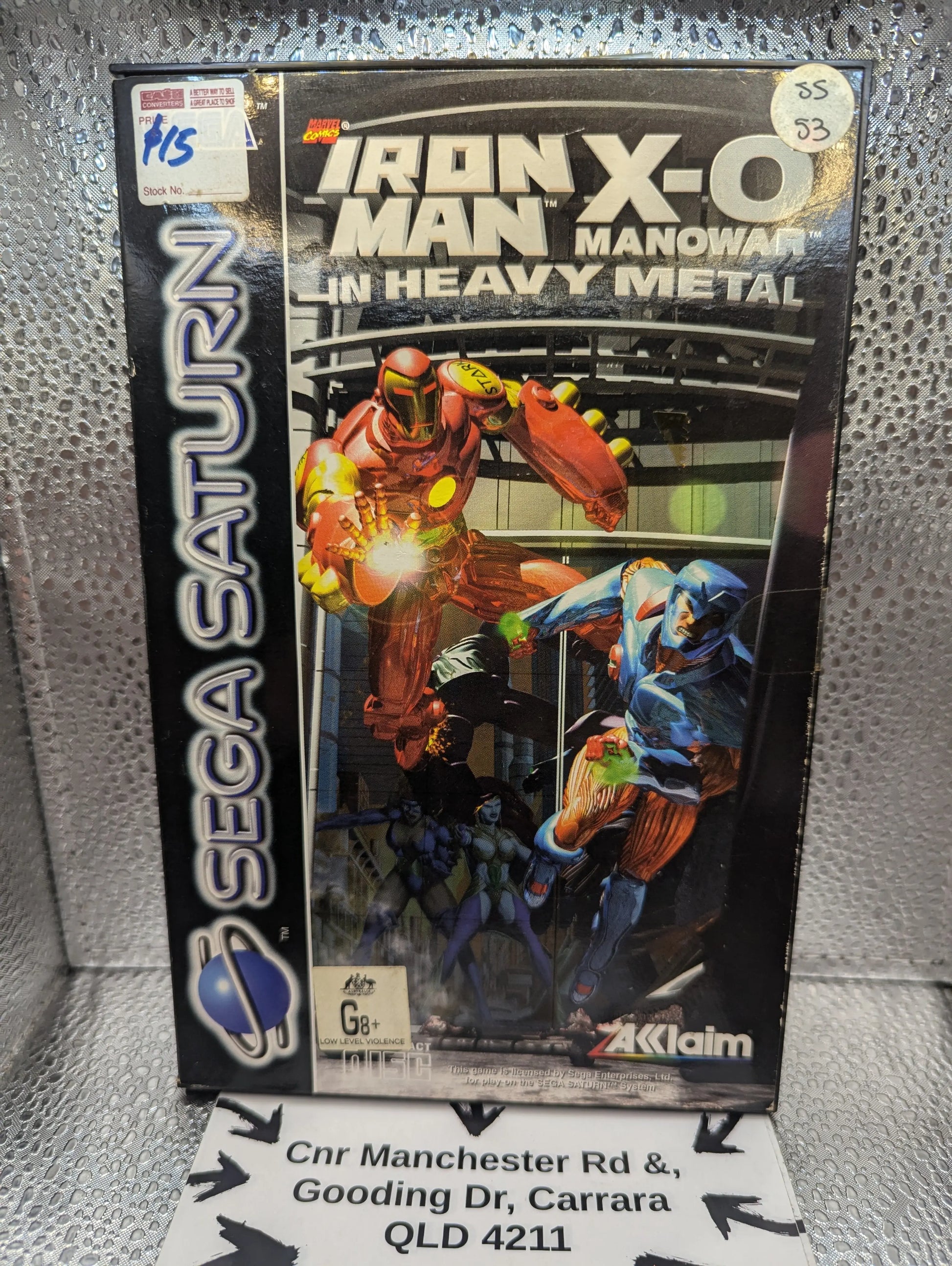 IRON MAN X-O MANOWAR IN HEAVY METAL - SEGA SATURN PAL FRENLY BRICKS - Open 7 Days