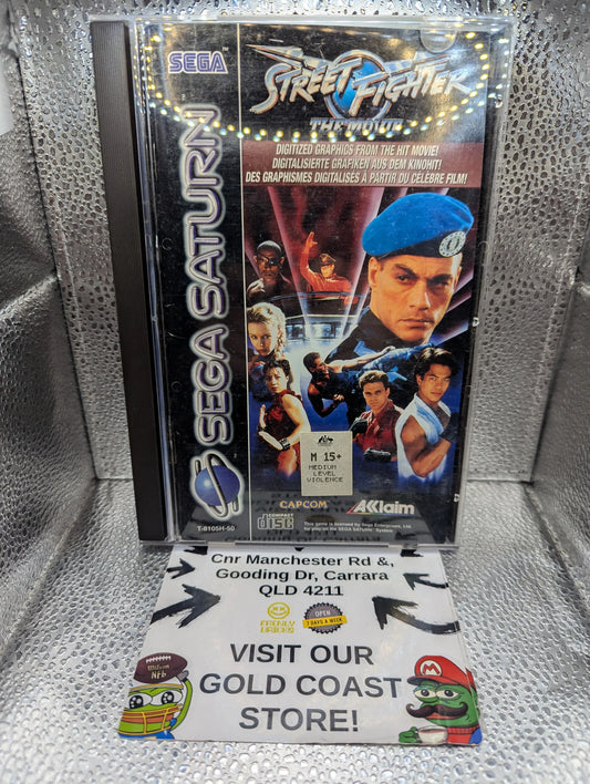 Street Fighter The Movie Sega Saturn [GH] PAL Fighting FRENLY BRICKS - Open 7 Days