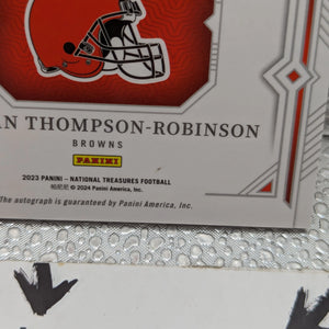 DORIAN THOMPSON-ROBINSON 2023 PANINI NATIONAL TREASURES RC AUTO FIELD PASS /25 FRENLY BRICKS - Open 7 Days