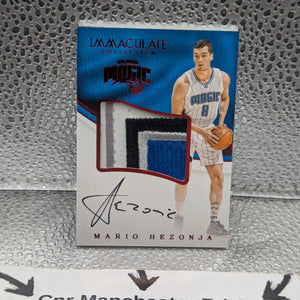 MARIO HEZONJA 2016-17 IMMACULATE PREMIUM 4 COLOR PATCH ON CARD AUTO #D /25 FRENLY BRICKS - Open 7 Days