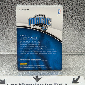 MARIO HEZONJA 2016-17 IMMACULATE PREMIUM 4 COLOR PATCH ON CARD AUTO #D /25 FRENLY BRICKS - Open 7 Days