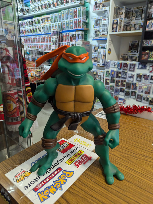 Vtg TMNT Teenage Mutant Ninja Turtles Giant Michelangelo 13" Tall 2002 Playmates FRENLY BRICKS - Open 7 Days