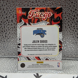 2023-24 Panini Phoenix Jalen Suggs Fuego Autographs Orange Auto /49 Magic FRENLY BRICKS - Open 7 Days