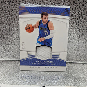 2022 National Treasures Luka Doncic #PATCH /99 Game Worn Jersey FRENLY BRICKS - Open 7 Days