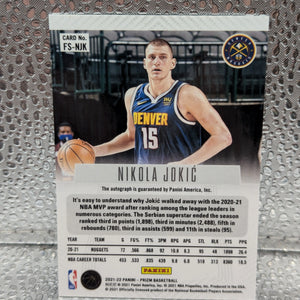 2021-22 Panini Prizm Nikola Jokic Flashback Signatures Auto #FS-NJK - Nuggets FRENLY BRICKS - Open 7 Days