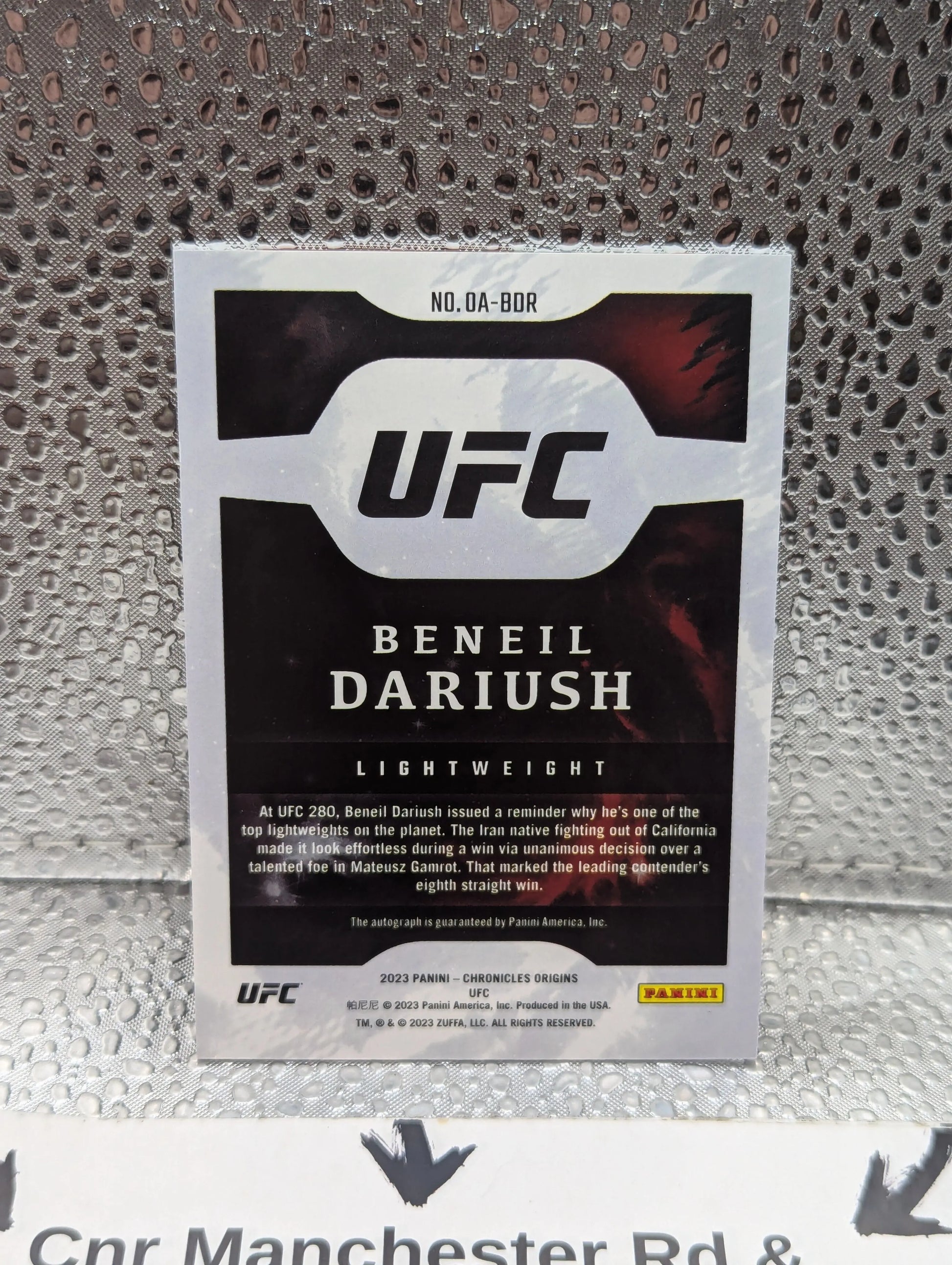 2023 BENEIL DARIUSH /49 AUTO PANINI CHRONICLES ORIGINS UFC AUTOGRAPHS FRENLY BRICKS - Open 7 Days