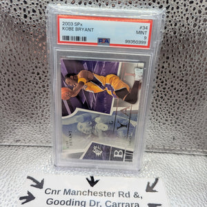 2003 SPx Kobe Bryant #34 PSA 9 e10 FRENLY BRICKS - Open 7 Days