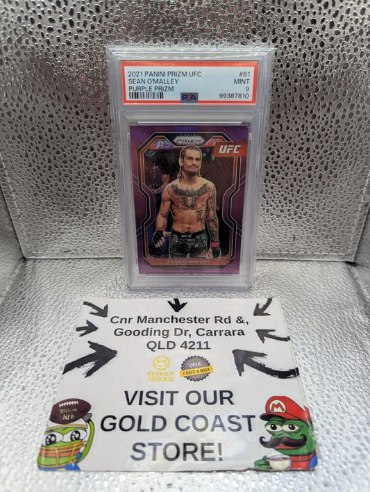 2021 Panini Prizm UFC Sean O’Malley Purple Prizm #/149 PSA 9! FRENLY BRICKS - Open 7 Days