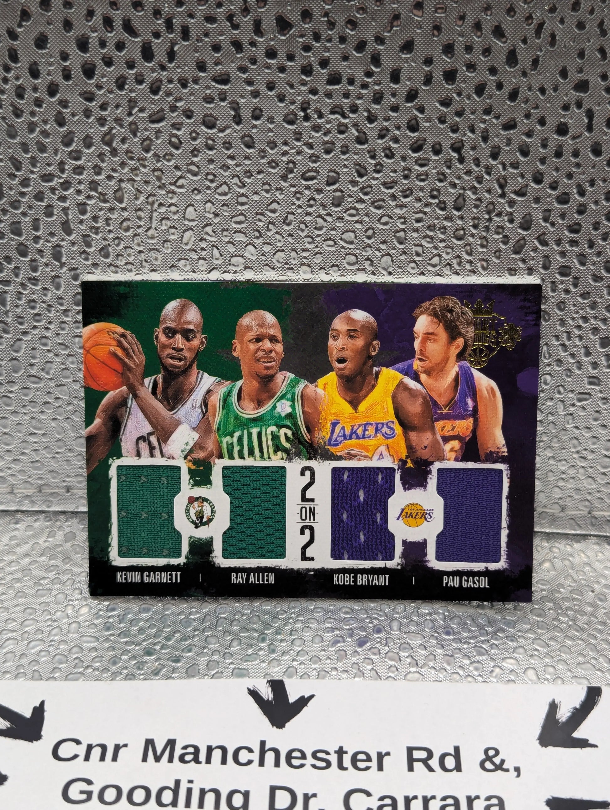 2014-15 Court Kings 2 on Quad Memorabilia /99 Bryant Gasol Allen Garnett FRENLY BRICKS - Open 7 Days