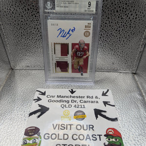 2019 Nick Bosa Panini Encased Rookie Dual Swatch Gold Auto /10 BGS FRENLY BRICKS - Open 7 Days