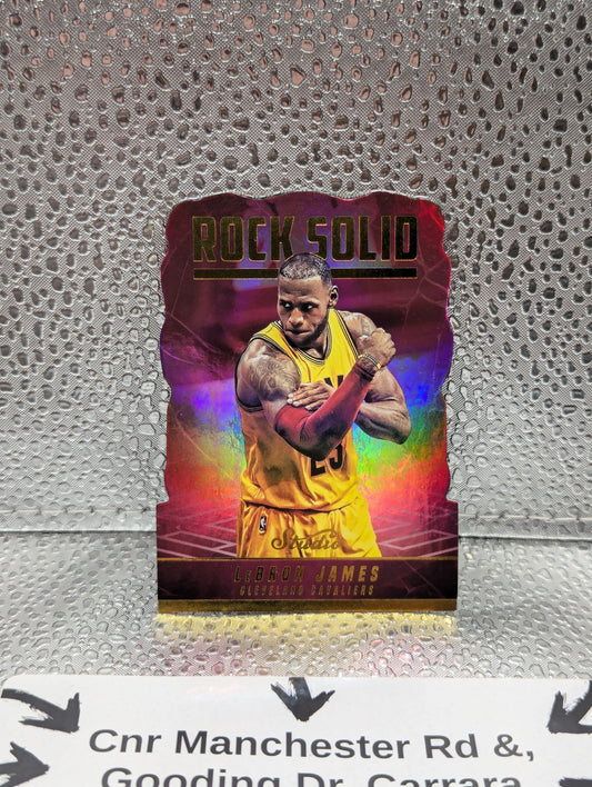 2016-17 Panini Studio Rock Solid Die-Cut #6 LeBron James SSP Case Hit FRENLY BRICKS - Open 7 Days