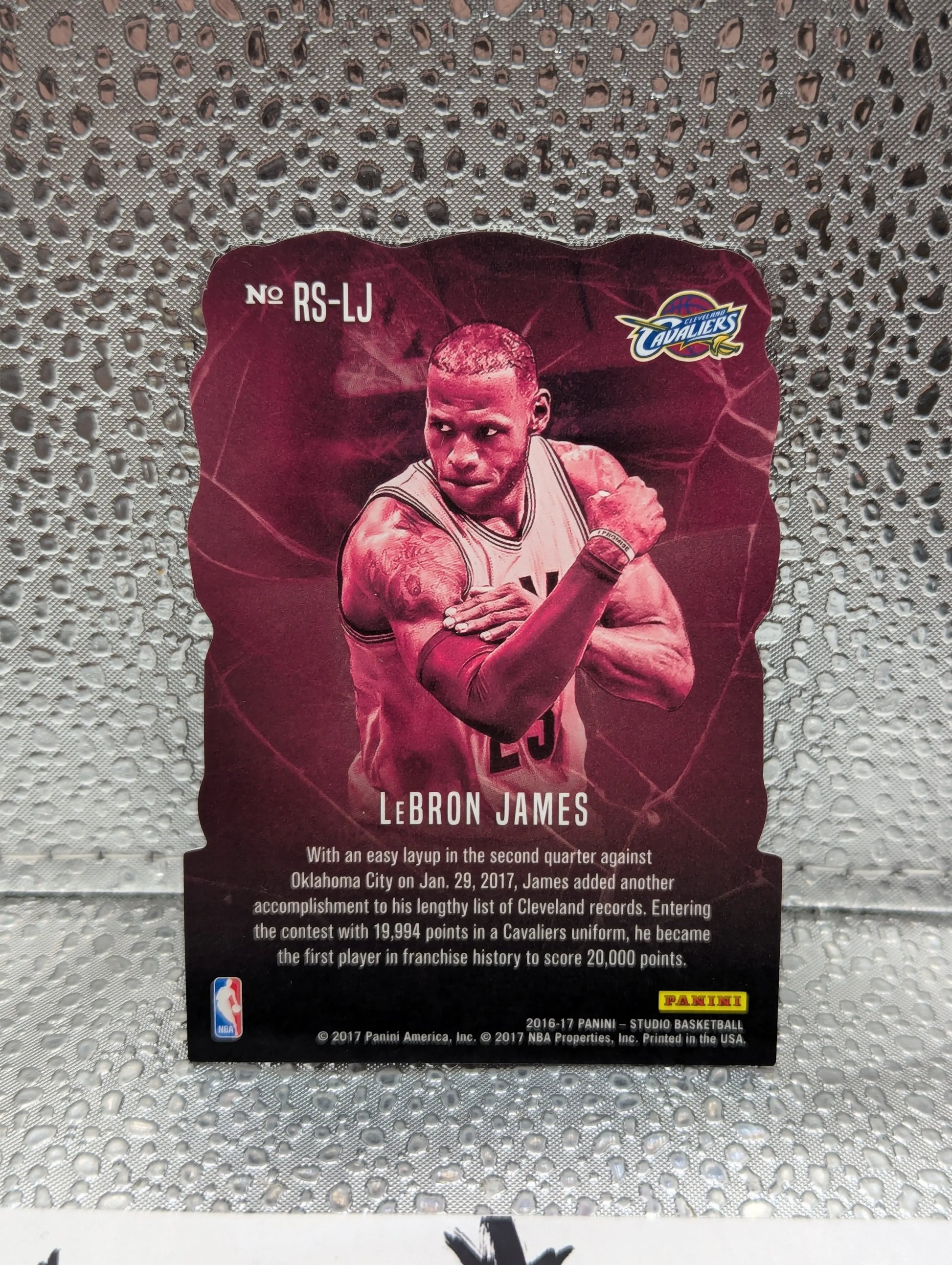 2016-17 Panini Studio Rock Solid Die-Cut #6 LeBron James SSP Case Hit FRENLY BRICKS - Open 7 Days