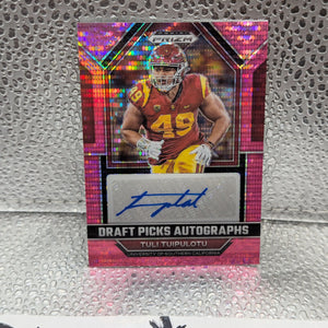 2023 Panini Prizm Draft Picks  Tuli Tuipulotu Pink /15 Southern California FRENLY BRICKS - Open 7 Days