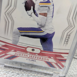 2023 Panini Flawless Justin Jefferson #43 Diamond Ruby Gem /20 Vikings FRENLY BRICKS - Open 7 Days