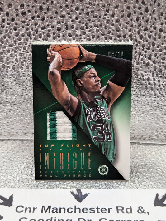 2012-13 Panini Intrigue Top Flight Unis Prime Patch  /10 Paul Pierce FRENLY BRICKS - Open 7 Days