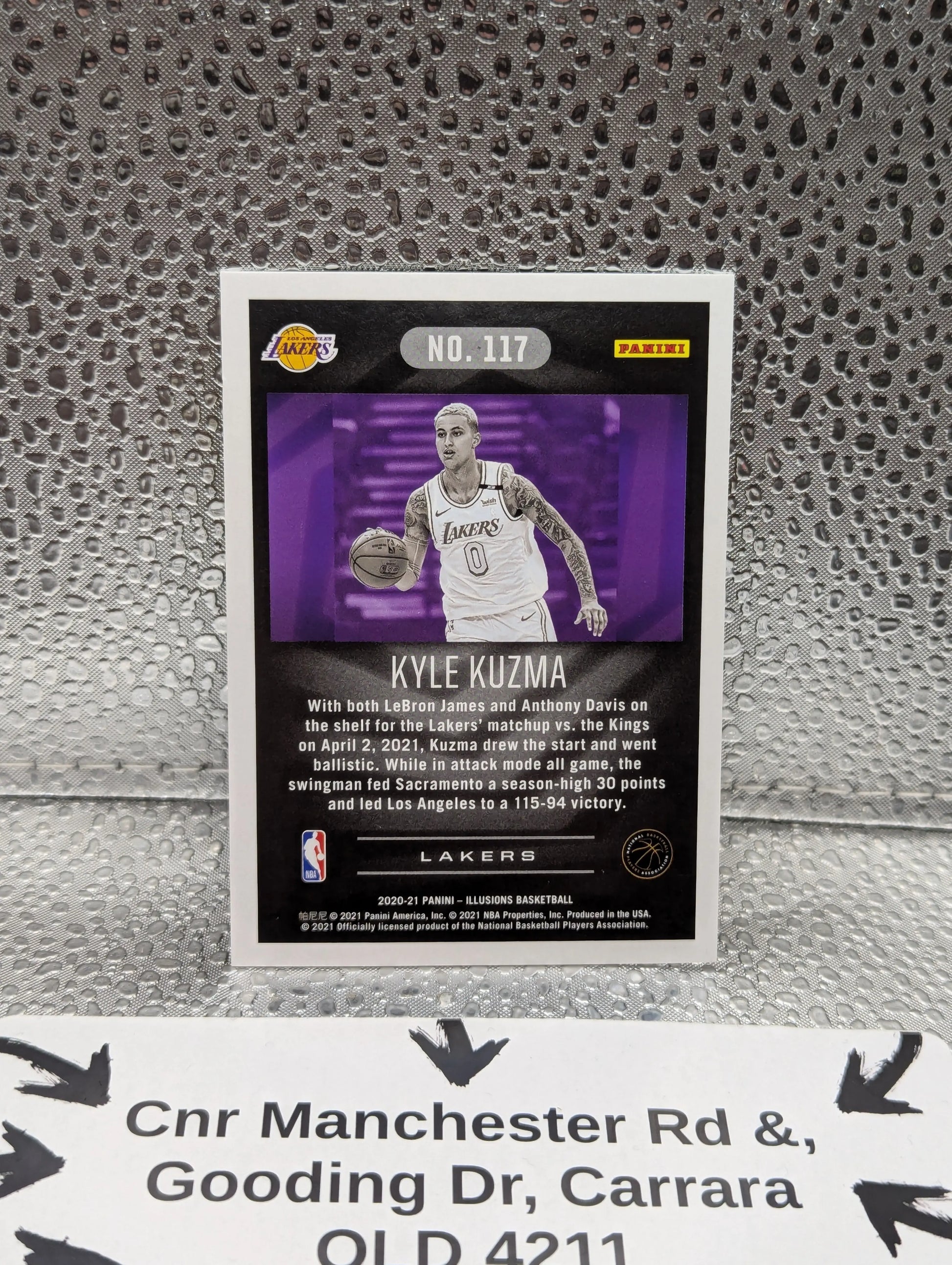 Panini 2020-2021 Kyle Kuzma Illusions /10 FRENLY BRICKS - Open 7 Days