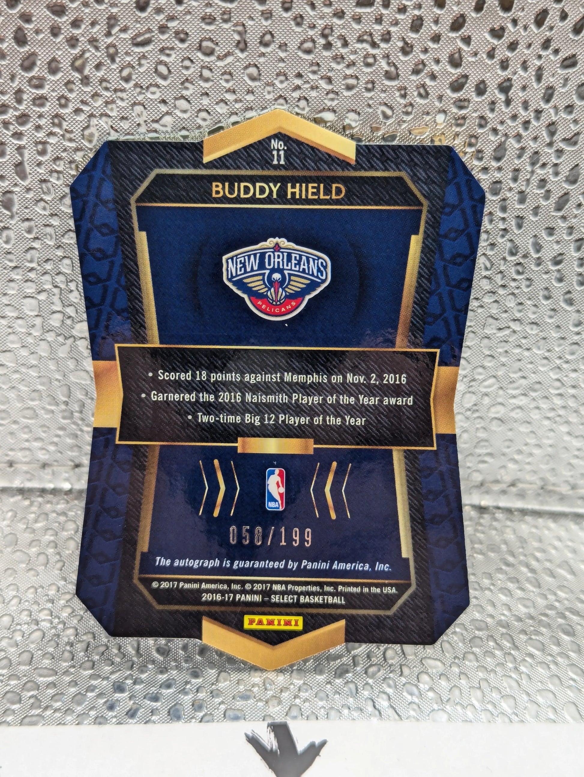 2016-17 Panini Select Die-Cut Rookie Auto /199 Buddy Hield #11 Auto RC FRENLY BRICKS - Open 7 Days