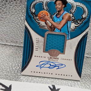 2021-22 Spectra Jersey 75th Anniversary Prizm /75 Davion Mitchell Rookie Auto RC FRENLY BRICKS - Open 7 Days