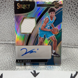 2021 Panini Select Basketball Kai Jones RPA Silver Prizm Jersey Auto /199 SSP FRENLY BRICKS - Open 7 Days