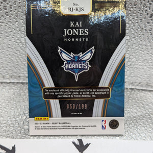 2021 Panini Select Basketball Kai Jones RPA Silver Prizm Jersey Auto /199 SSP FRENLY BRICKS - Open 7 Days