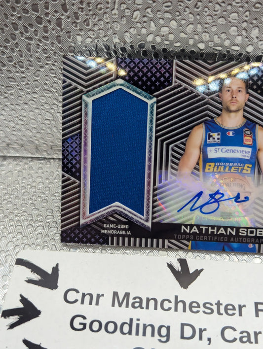 2022-23 Topps Chrome NBL NATHAN SOBEY Authentics Jersey Auto /99 FRENLY BRICKS - Open 7 Days