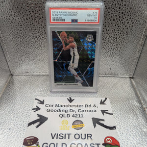 2019 Mosaic Giannis Antetokounmpo GEM MINT 10 FRENLY BRICKS - Open 7 Days