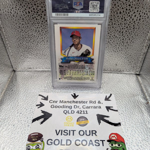 2021 Finest Flashbacks Refractor [Print Run: Ltd 50] Shohei Ohtani #9 (POP 7) FRENLY BRICKS - Open 7 Days