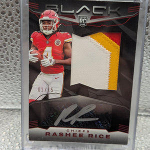 2023 Panini Rashee Rice Rc Rookie /15 On Card Auto Patch Gridiron Card Nfl FRENLY BRICKS - Open 7 Days